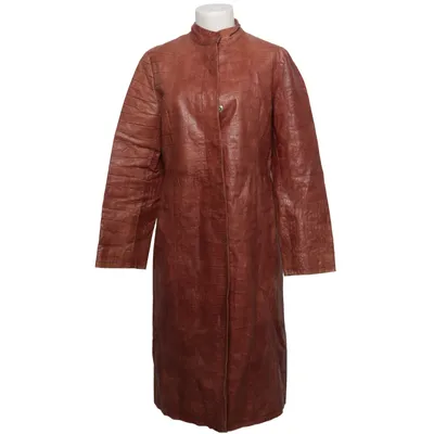 Veste longue en cuir (Marron) de List Cuir, Viscose