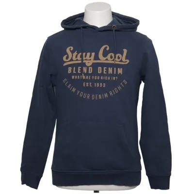 Sweat à capuche (Bleu) de Blend Denim Coton