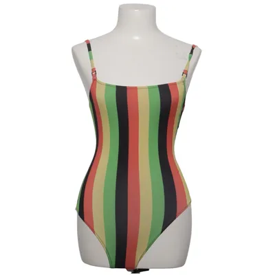 Swimsuit (Black, Yellow, Red) from Solid & Striped Elastane, Polyamide, Polyester
