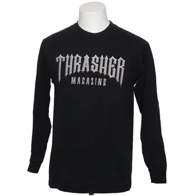 Long sleeve T-shirt (Black) from Thrasher Cotton