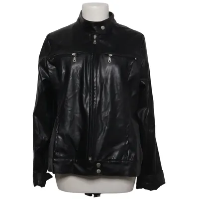 Jacket (Black) from Crazy World Acrylic, Cotton, Polyester, Polyurethane