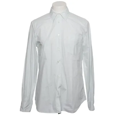 Shirt (White, Green) from Aspesi Cotton