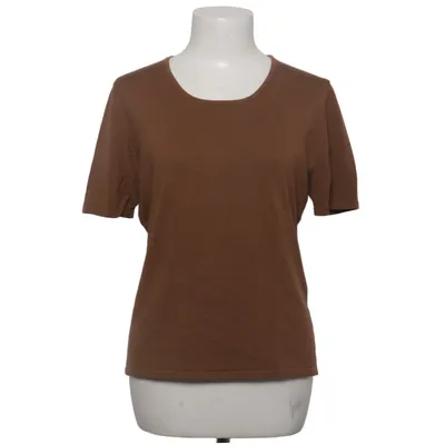 T-shirt (Brown) from GC Fontana Elastane, Silk