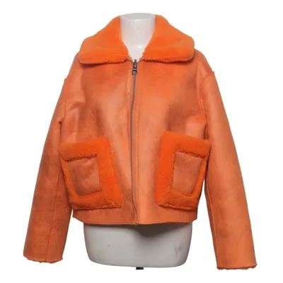 Shearlingjacka (Orange) från Jakke Polyuretan, Återvunnen polyester