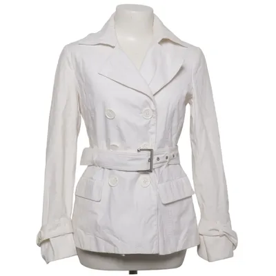 Trench coat (White) from Yera Cotton, Polyester