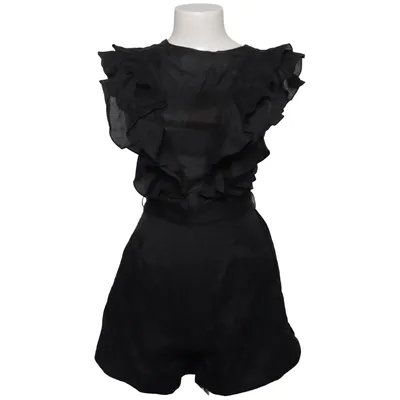Jumpsuit (Zwart) van Sandro Katoen, Linnen, Viscose