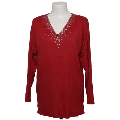 Langærmet t-shirt (Rød) fra Priima Parte Elastan, Viscose