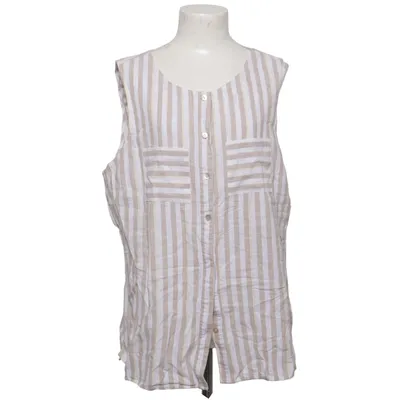 Haut (Blanc, Marron, Jaune) de Lisa Tossa Coton, Lin