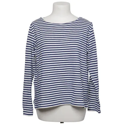 Långärmad t-shirt (Blå, Vit) från MbyM Elastan, Polyester, Viskos