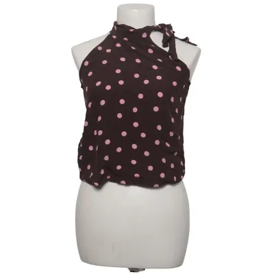 Halterneck top (Brun, Pink) fra Brownie Viscose