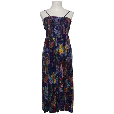 Robe longue (Bleu, Multicolore) de Amparo Élasthane, Polyester