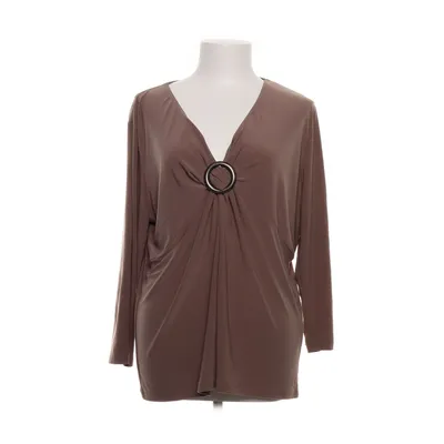 Slå-om top (Beige) fra Witteveen Elastan, Polyester
