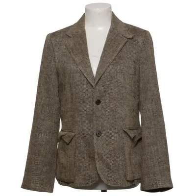 Blazer (Brun, Sort) fra Ralph Lauren Linned, Silke
