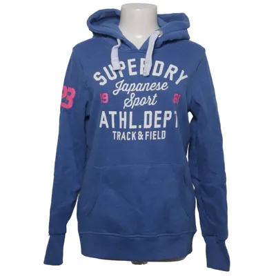 Huvtröja (Blå) från Superdry Track & Field Bomull, Polyester