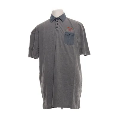 Polo shirt (Gray, Blue) from Kitaro Cotton