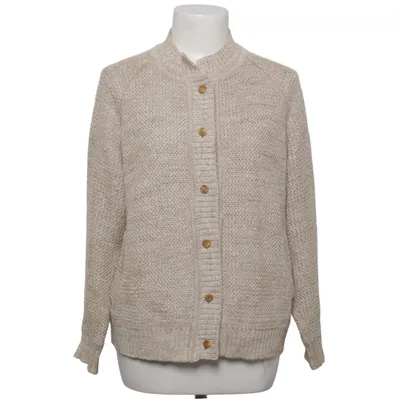 Cardigan (Beige) from Jobis Acrylic, Cotton, Linen