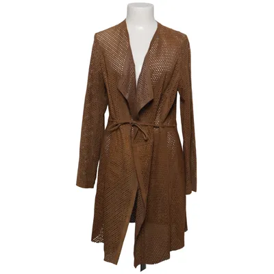 Leather coat (Brown) from Milestone Suede