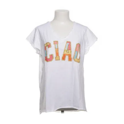 T-shirt (Vit, Flerfärgad) från New Collection Bomull, Elastan