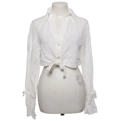 Blouse portefeuille (Blanc) de Oh April Lin, Viscose