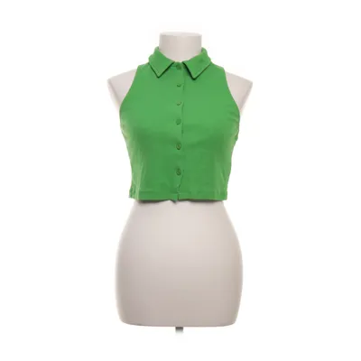 Crop top (Groen) van Collusion Katoen, Elastaan
