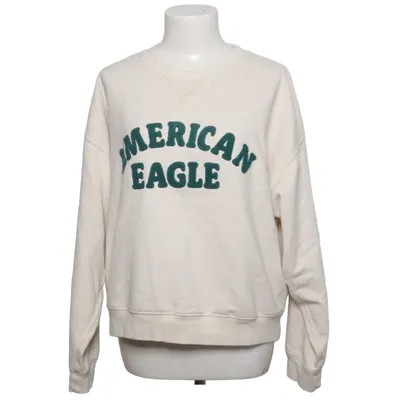 Sweatshirt (White, Green) from American Eagle Cotton, Recycled polyester