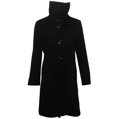 Coat (Black) from Walker Acetate, Cashmere, Polyamide, Wool