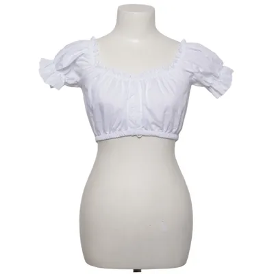 Dirndlblus (Vit) från Lifos Bomull, Polyester