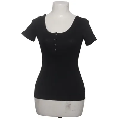 Top (Sort) fra Pieces Bomuld, Elastan