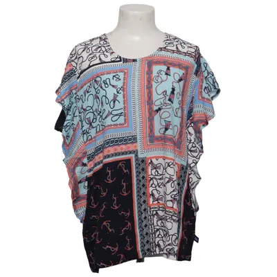 Top (Blue, White, Multicolored) from Fiora Blue Viscose