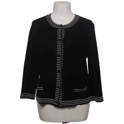 Strickjacke (Schwarz, Weiß) von Marc Cain Baumwolle, Elasthan, Viskose