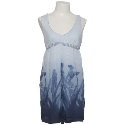 Robe (Bleu, Blanc) de Studio M Coton, Polyester, Soie, Viscose