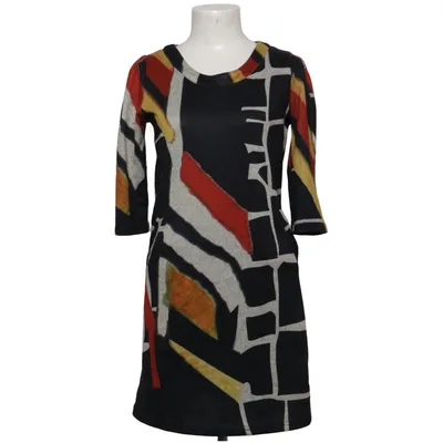 Kjole (Sort, Rød, Gul) fra Lulu-H Elastan, Polyester, Viscose