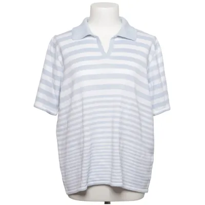 Polo shirt (Blue, White) from Faber Acrylic, Cotton