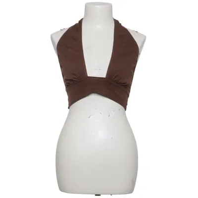 Halterneck top (Brun) fra Motel Bomuld, Elastan