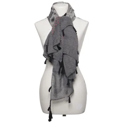 Shawl (Black, Gray, Multicolored) from Stooker Polyester