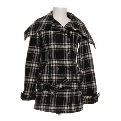 Winter coat (Black, White) from Ichi Acrylic, Polyester, Wool