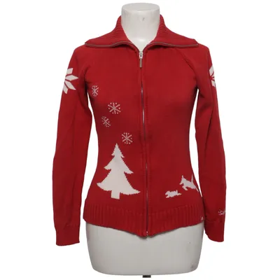 Cardigan (Rood, Wit) van Alprausch Acryl, Katoen