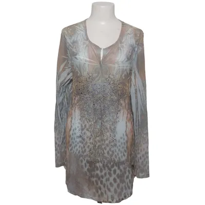 Top (Brown, Blue, Multicolored) from Open End Elastane, Polyester