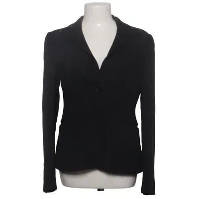 Blazer (Black) from Emporio Armani Cupro, Wool