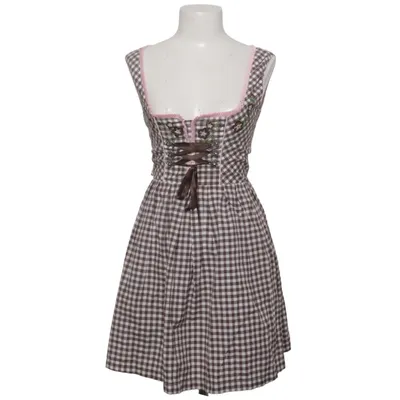 Dirndl (Brun, Hvid) fra Fuchs Trachtenmoden Bomuld, Polyester