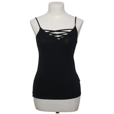 Tank Top (Black) from Amisu Cotton, Elastane