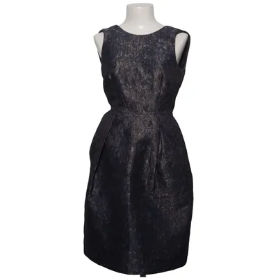 Jurk (Blauw, Goud) van Iris & Ink Acetaat, Katoen, Polyester, Viscose