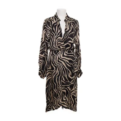 Robe chemise (Noir, Beige, Multicolore) de Wild Collection Soie, Viscose