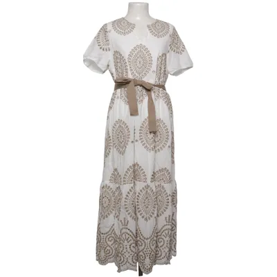 Klänning (Vit, Beige) från More & More Bomull, Polyester, Viskos