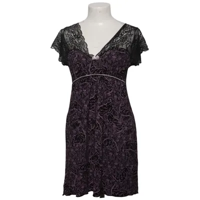 Negligé (Zwart, Lila) van Donna Elastaan, Viscose