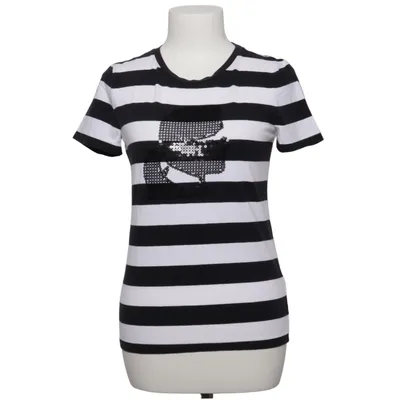 T-shirt (Black, White) from Karl Lagerfeld Cotton, Elastane