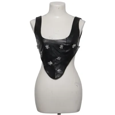 Top (Zwart) van The Kript Polyurethaan, Viscose