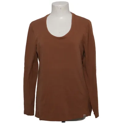 Lange mouwen shirt (Bruin) van Gin Tonic Katoen, Elastaan