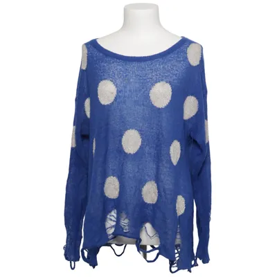Strickpullover (Blau, Silber) von Wildfox Acryl, Metallfaser, Polyamid, Polyester, Viskose, Wolle