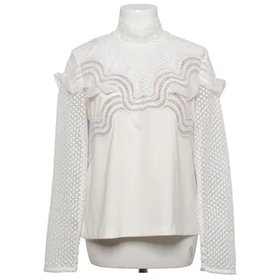 Blouse (White) from Self-Portrait Elastane, Polyester